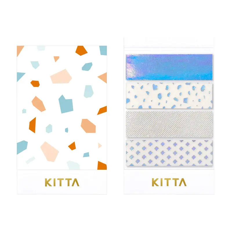 King Jim HITOTOKI KITTA Basic Washi Tape Reprinted - Kakera (Foil)