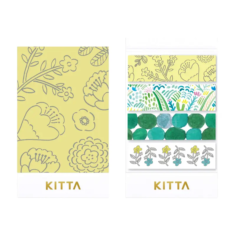 King Jim HITOTOKI KITTA Basic Washi Tape Reprinted - Plants