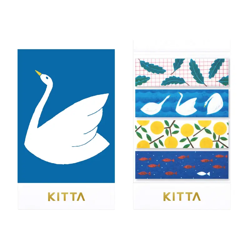 King Jim HITOTOKI KITTA Basic Washi Tape Reprinted - Scenery