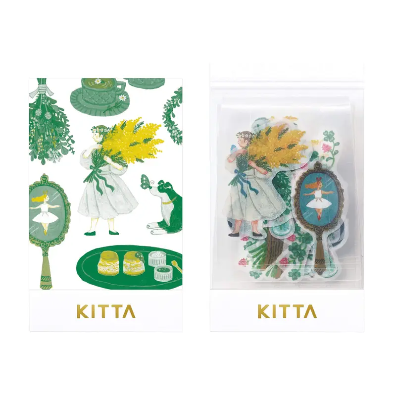 King Jim HITOTOKI KITTA Flake Sticker - Classic