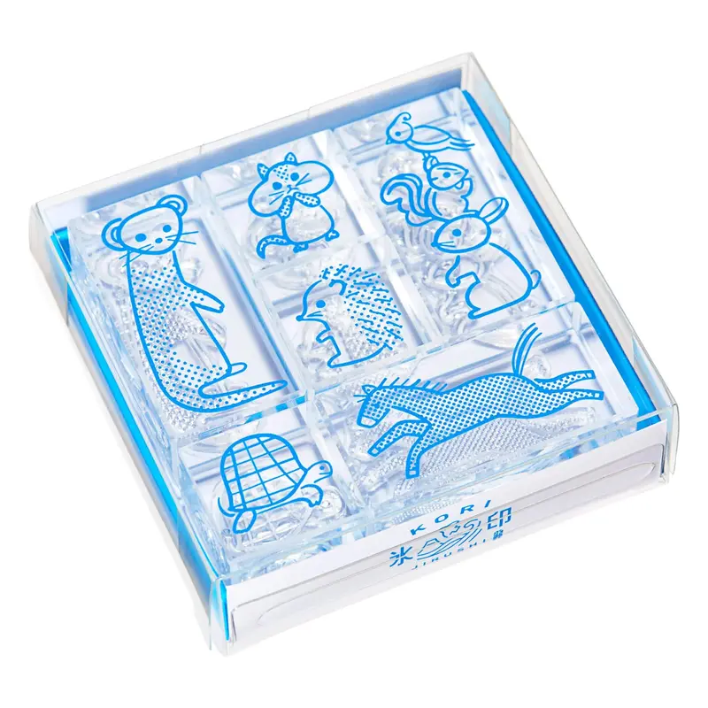 King Jim HITOTOKI Kori Jirushi Ice Cube Stamp Set - Animal
