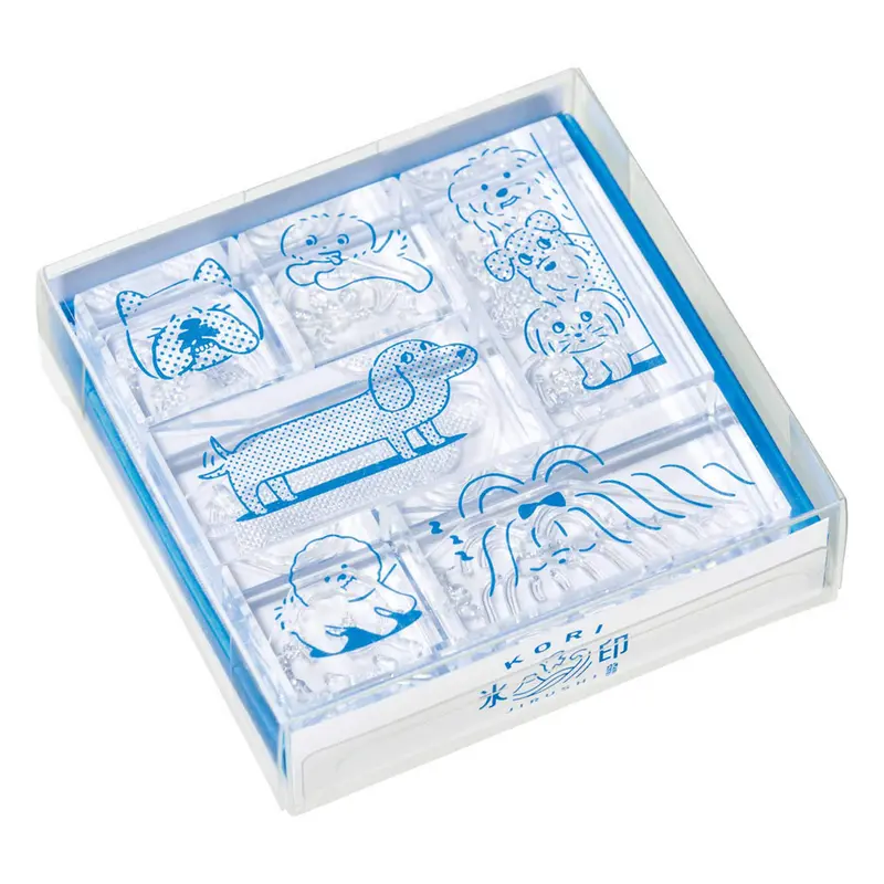 King Jim HITOTOKI Kori Jirushi Ice Cube Stamp Set - Dog