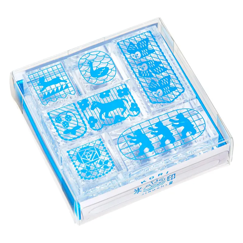 King Jim HITOTOKI Kori Jirushi Ice Cube Stamp Set - Flag