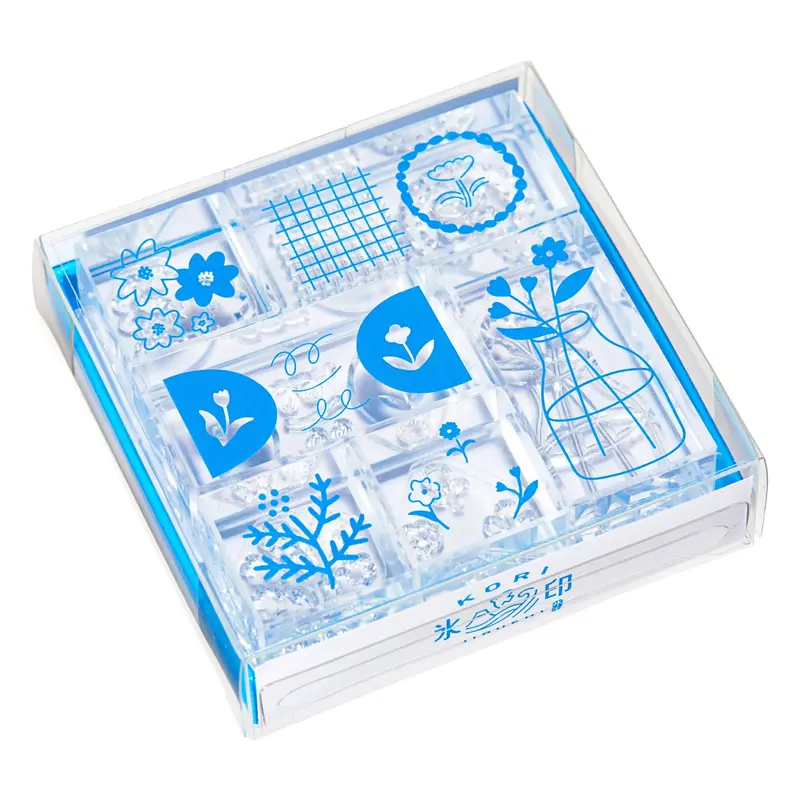 King Jim HITOTOKI Kori Jirushi Ice Cube Stamp Set - FLower