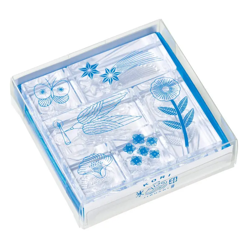 King Jim HITOTOKI Kori Jirushi Ice Cube Stamp Set - Hikari