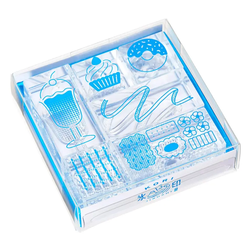 King Jim HITOTOKI Kori Jirushi Ice Cube Stamp Set - Sweets