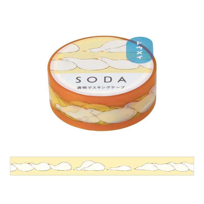 King Jim HITOTOKI SODA Clear Tape - Basking in the Sun [15mm]