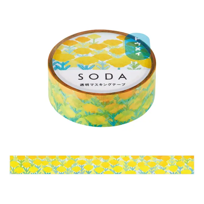 King Jim HITOTOKI SODA Clear Tape - Benibana [15mm]