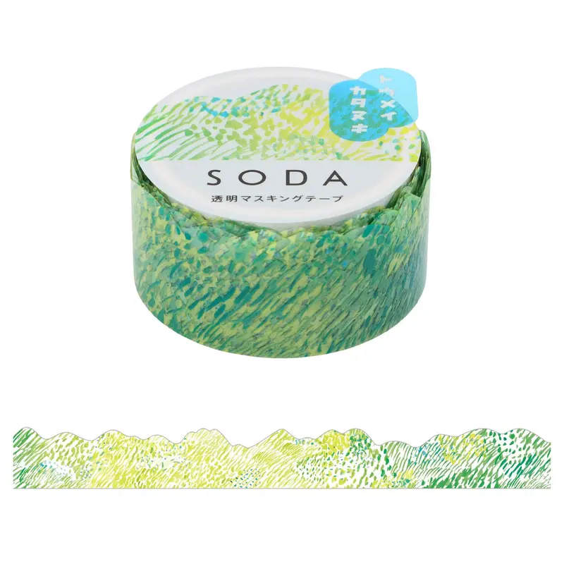 King Jim HITOTOKI SODA Die Cut Clear Tape - Mountain Range [20mm]