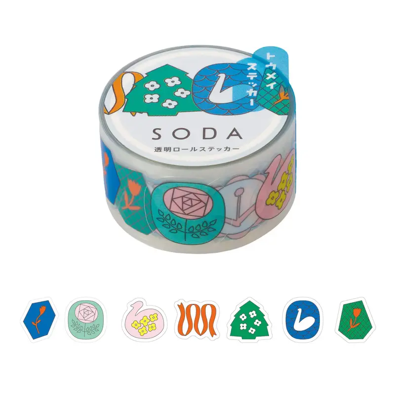 King Jim HITOTOKI SODA Roll Sticker - Pin Badge [20mm]