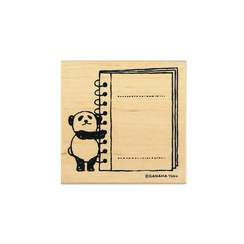 Kodomo no Kao Animal Stamp [Bullet Journal Edition] - Panda Ring Notebook