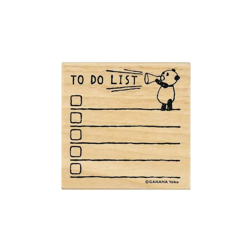 Kodomo no Kao Animal Stamp [Bullet Journal Edition] - Panda To-do List