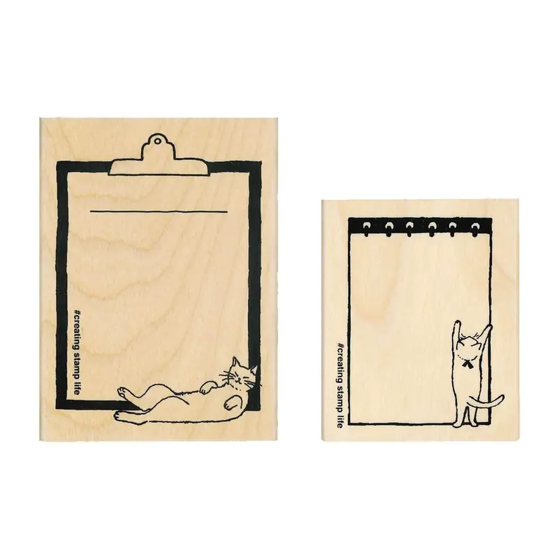 Kodomo no Kao I Love Stamp Series Cat & Memo