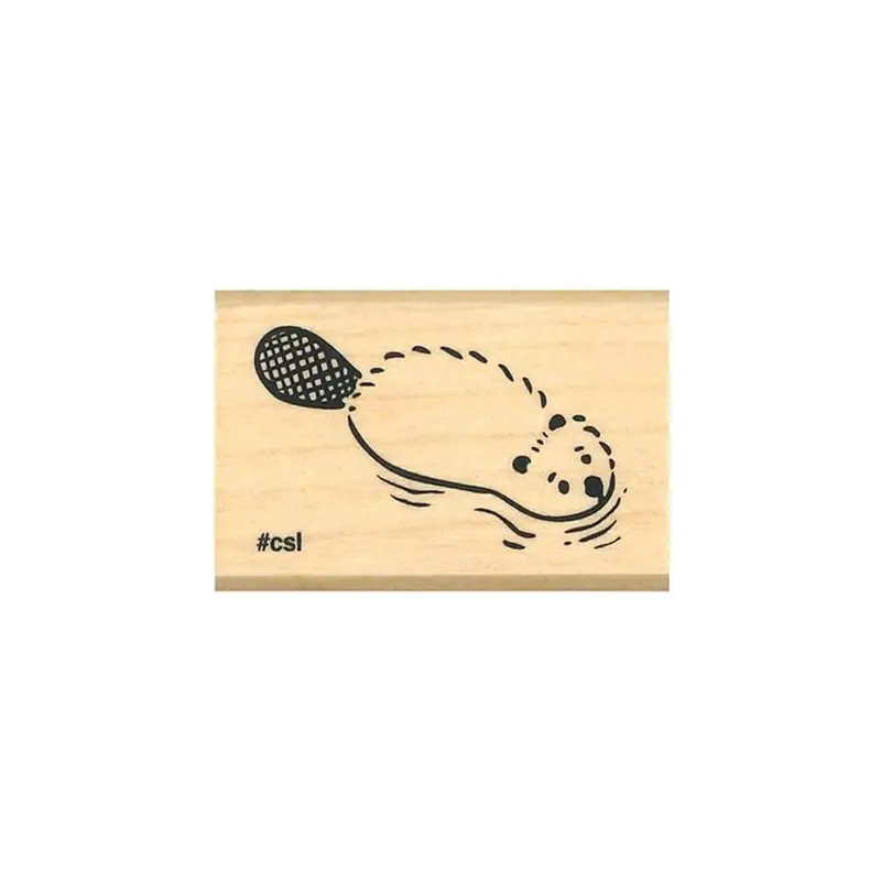 Kodomo no Kao I Love Stamp Series - Swimming Beaver