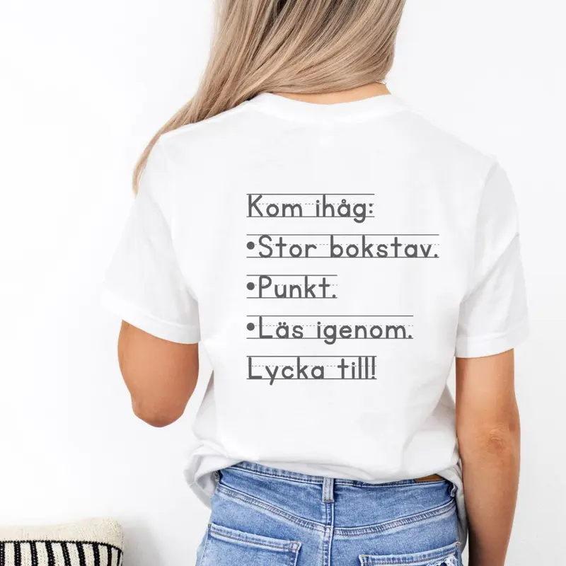 Kom ihåg, ryggtryck - T-shirt