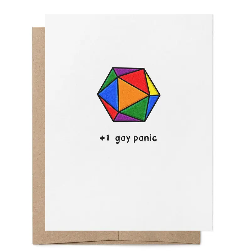 Kort - +1 Gay Panic D20