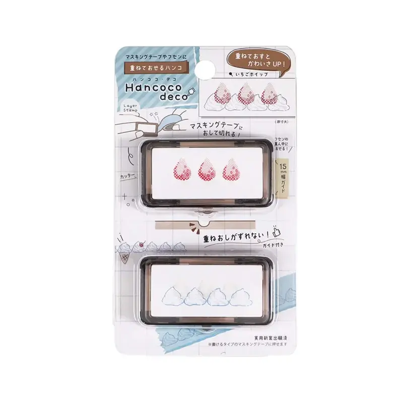 Kutsuwa Hancoco Deco Layer Stamp - Strawberry Whip