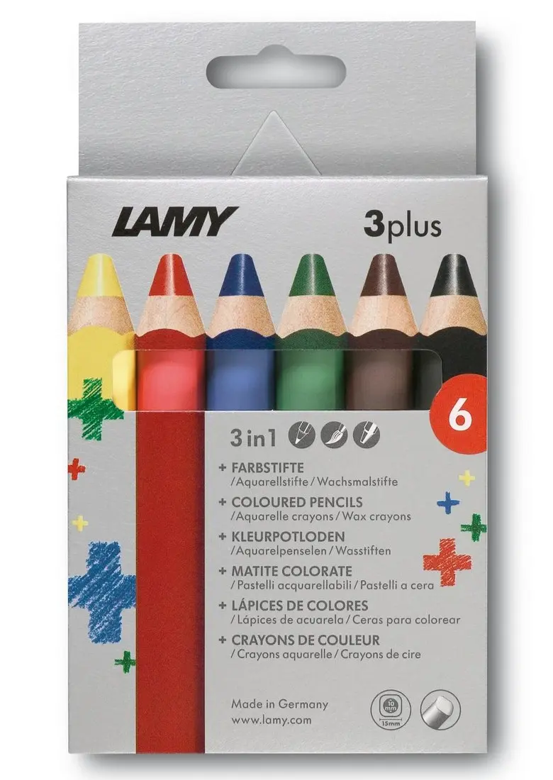 LAMY 3plus färgpennor 6st