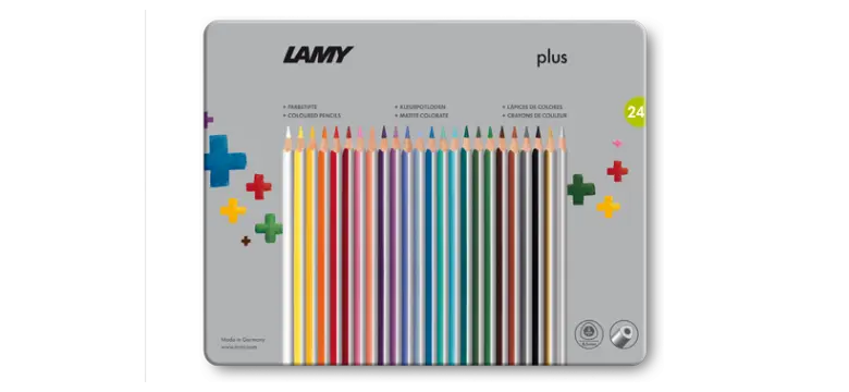 LAMY plus färgpennor metalllåda 24st