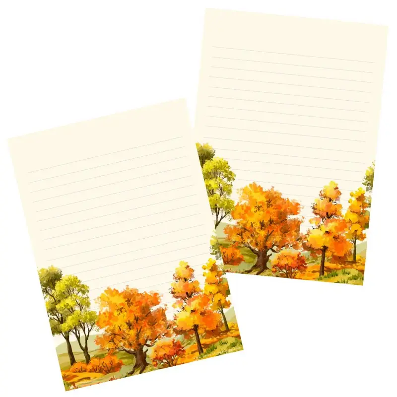 Letter pad A5 - Autumn Woods
