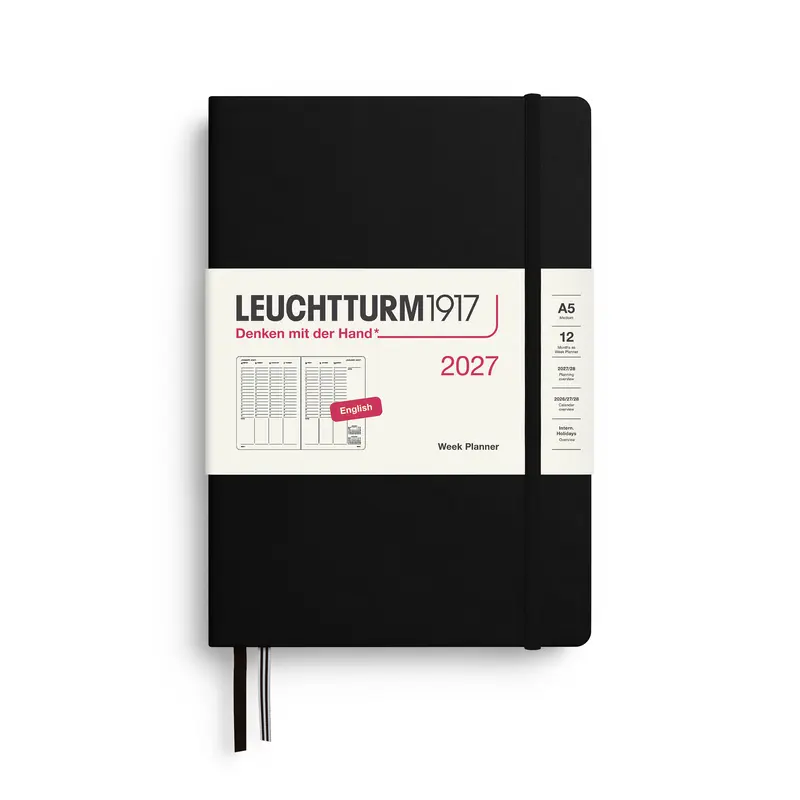 Leuchtturm kalender 2027 A5 Hard Cover Week Planner
