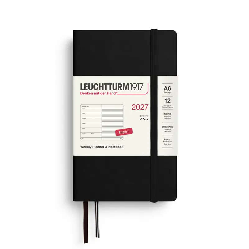Leuchtturm kalender 2027 A6 Soft Cover Weekly Planner & Notebook