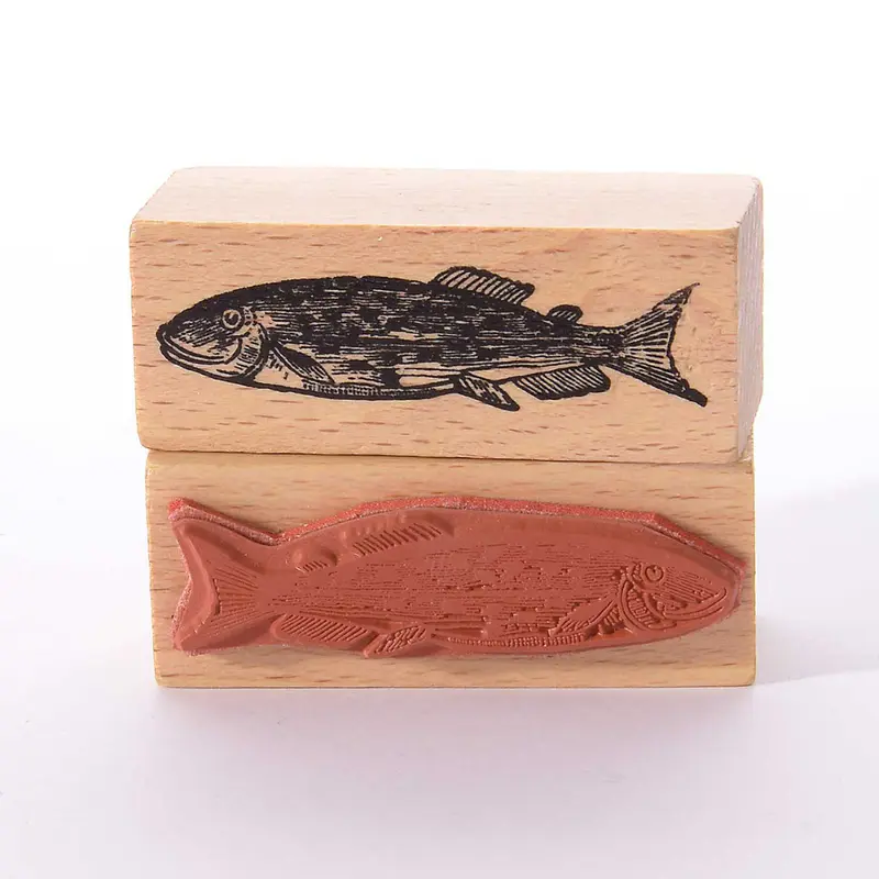 Liten stämpel med fisk (20 x 50 mm)