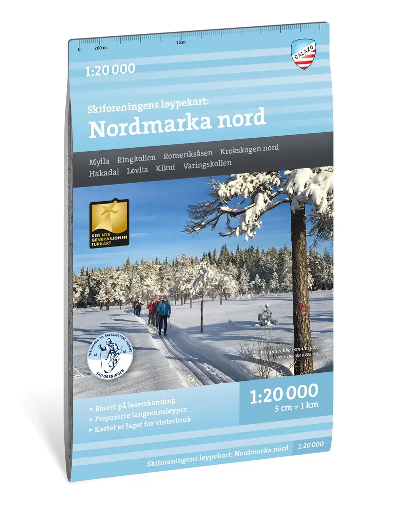 Løypekart Nordmarka nord