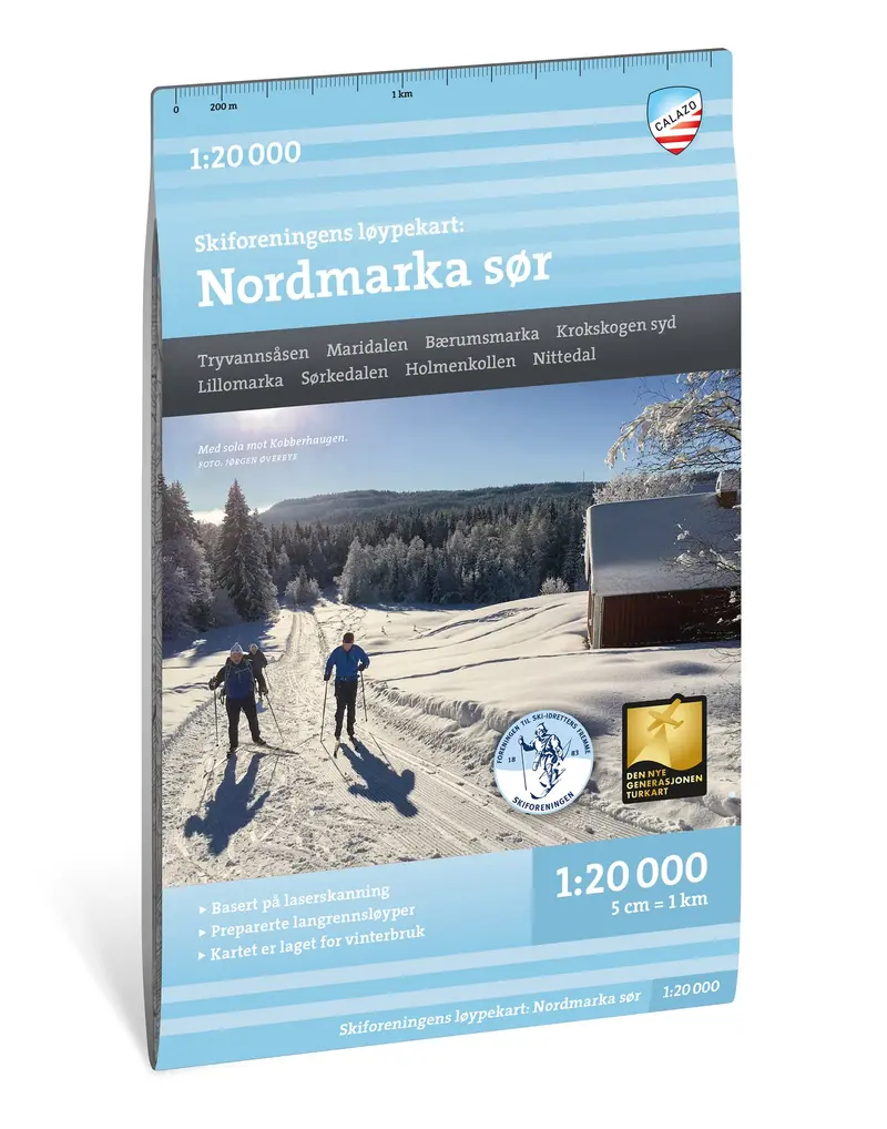Løypekart Nordmarka sør