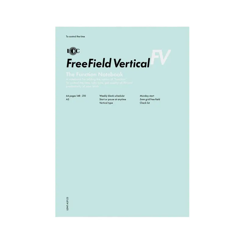 Luddite Function Notebook A5 - FreeField Vertical