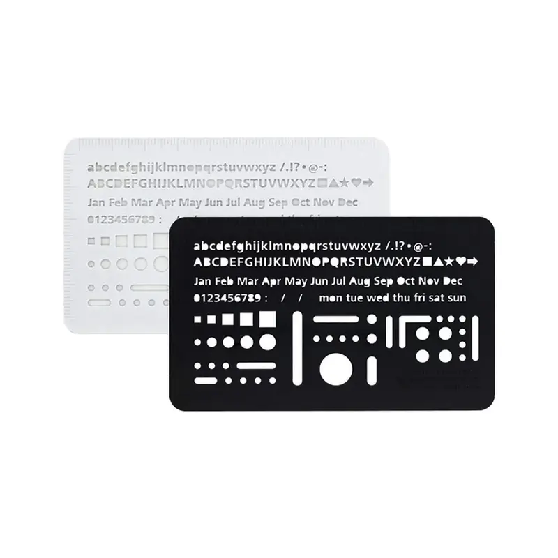 Luddite THIS INDUSTRIAL Technical Eraser Plate & Stencil Ruler