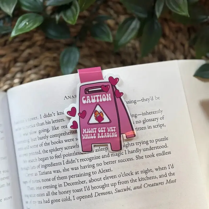 Magnetic Bookmark - Caution
