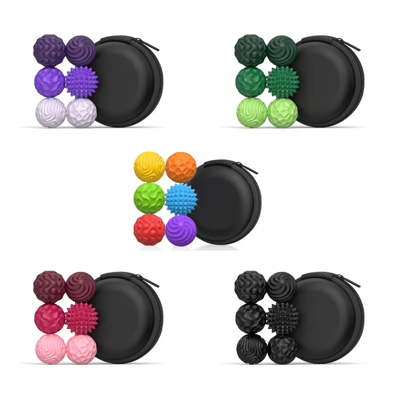 Magnetiska Sensoriska Fidgetbollar Small - Nya texturer