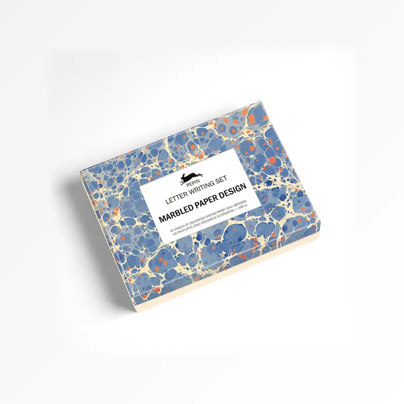 Marbled Paper Design brevkortset