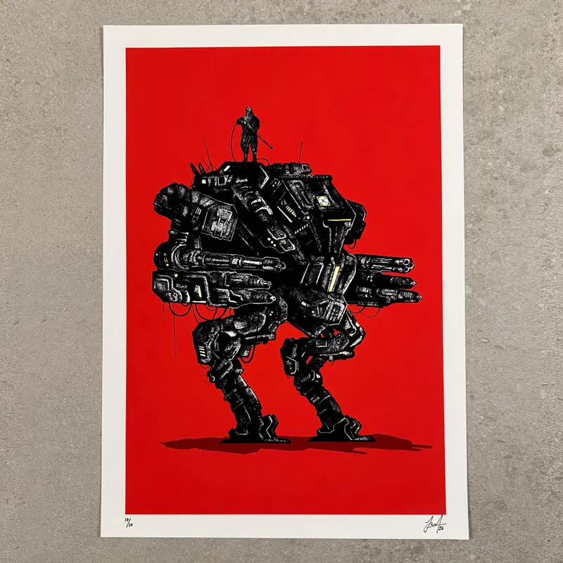 MECH, A3 art print
