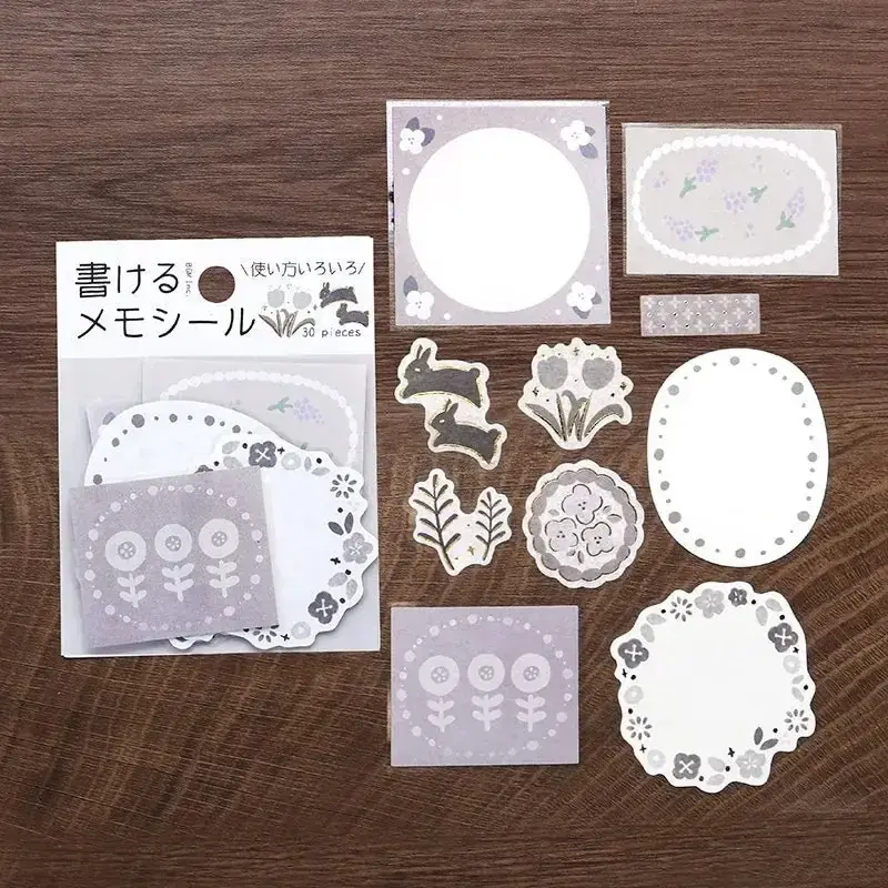 Memo stickers Hanabiki - Gray
