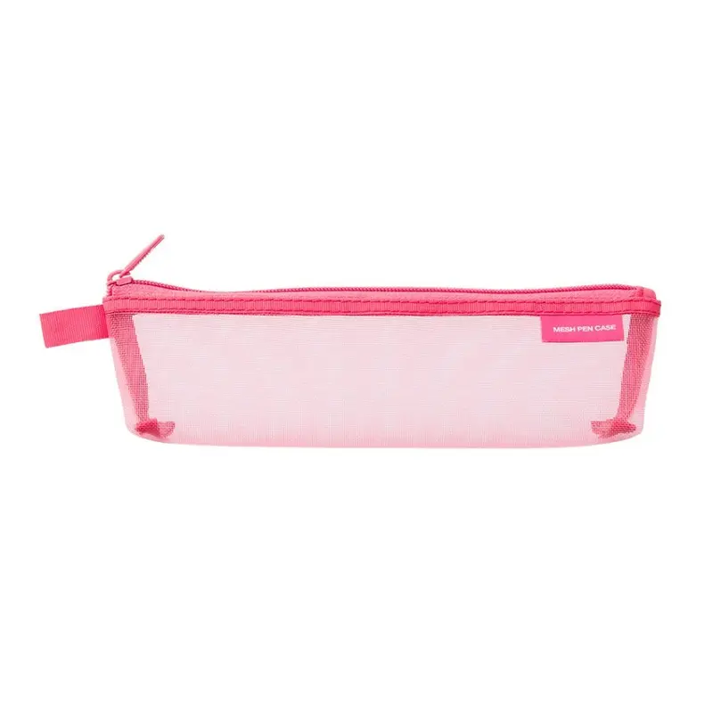 Mesh Pen Case - Pink