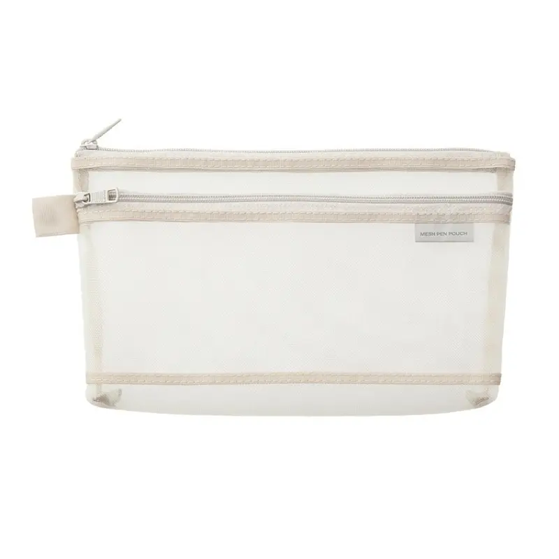 Mesh Pen Pouch - Gray