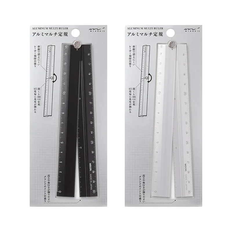 Midori Aluminium Multi Ruler 30cm