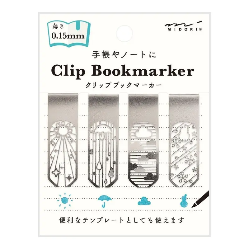Midori Clip Bookmarker - Weather