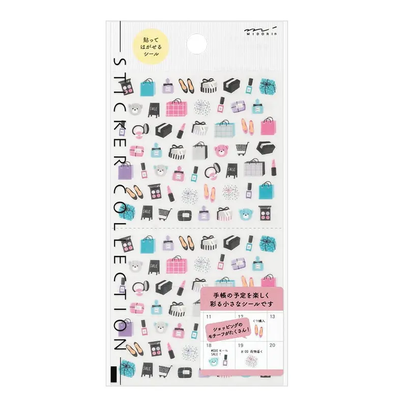 Midori Kalenderstickers - Shopping