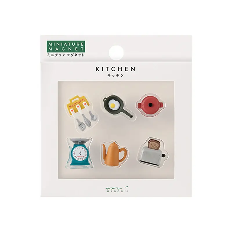 Midori Miniature Magnets 6-pc Set Kitchen C