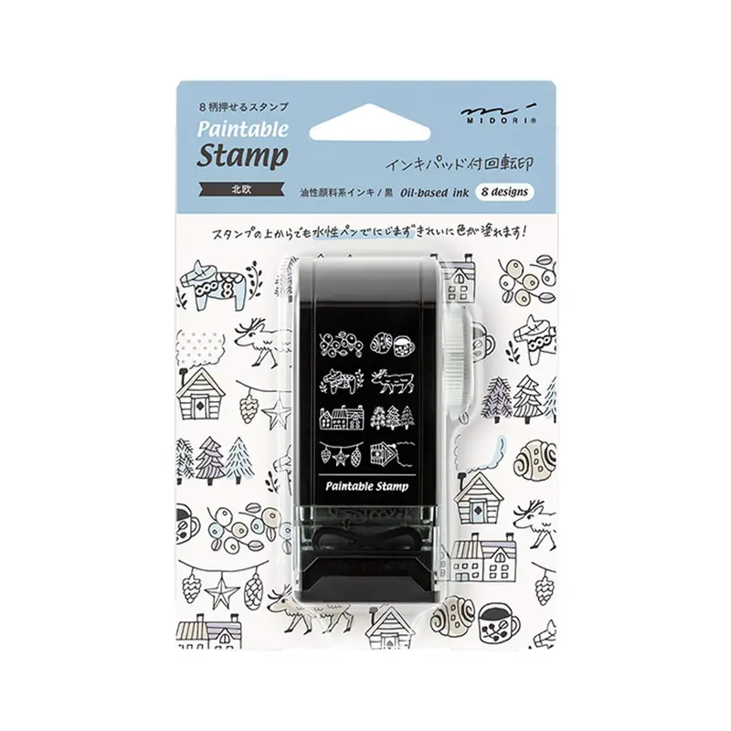 Midori Paintable Rotating Stamp Dial - Nordic