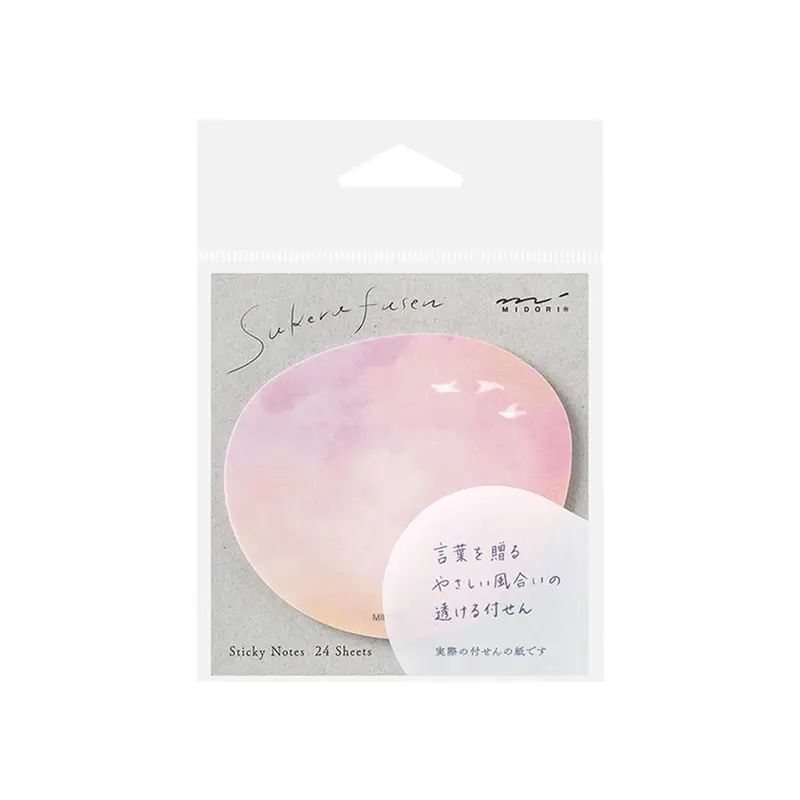 Midori Transparent Sticky Notes - Sunset