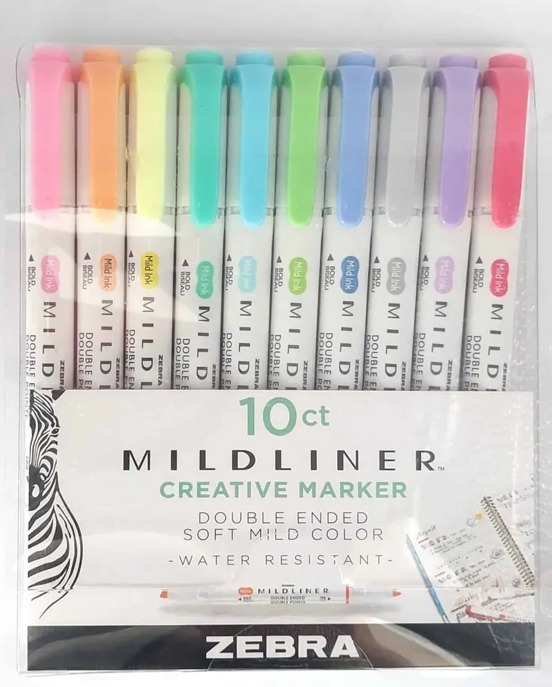 Mildliner Överstrykningspennor 10-pack