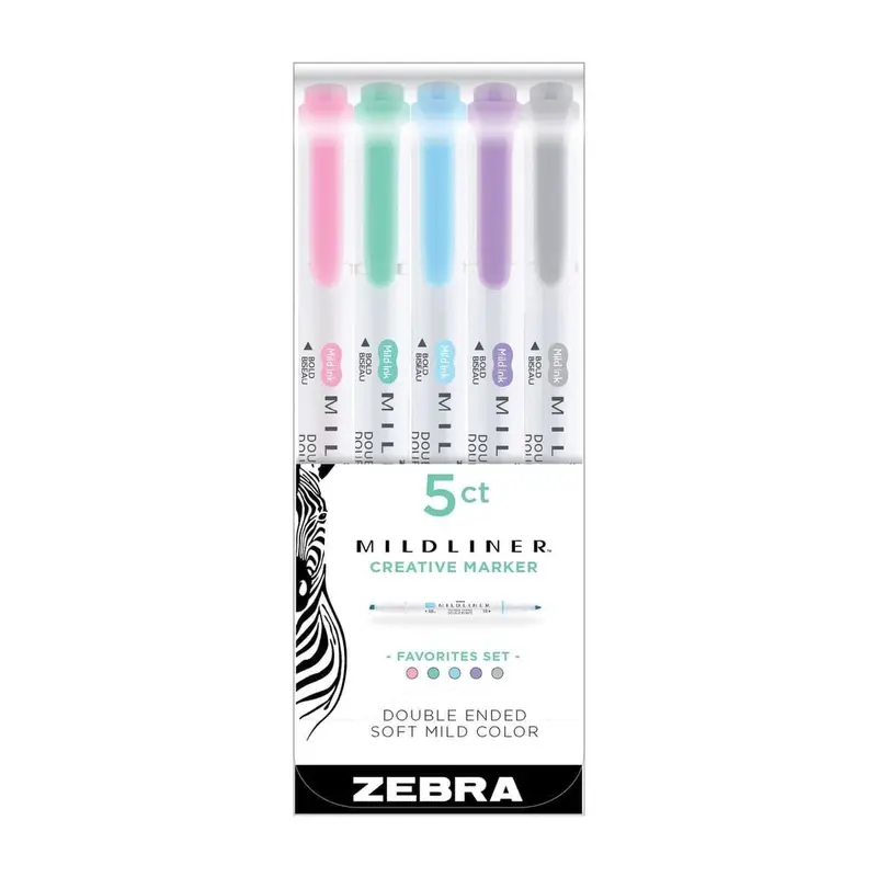 Mildliner Överstrykningspennor 5-pack - Favorites