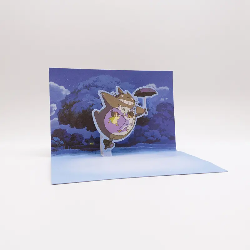 Min granne Totoro 3D-Kort