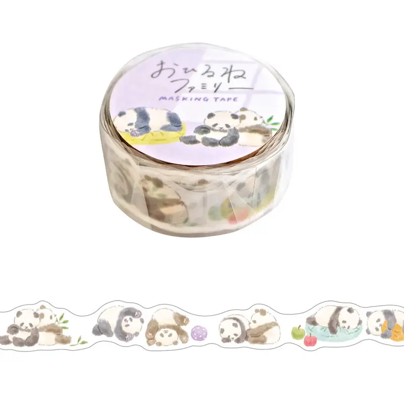 Mind Wave Ohirune Family Die Cut Washi Tape - Sasamura (Panda)