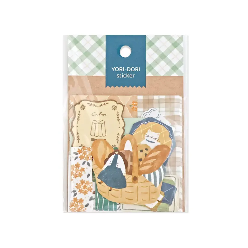 Mind Wave Yori-Dori Flake Sticker - Bread Basket