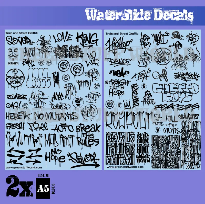 Mini dekaler – graffiti mix